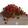 half casket spray, sympathy flowers, funeral flowers