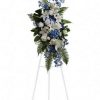 standing funeral floral arrangement, funeral spray, memorial flowers GTA, sympathy flowers